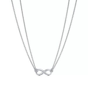 Tiffany & Co. Silver Infinity Necklace
